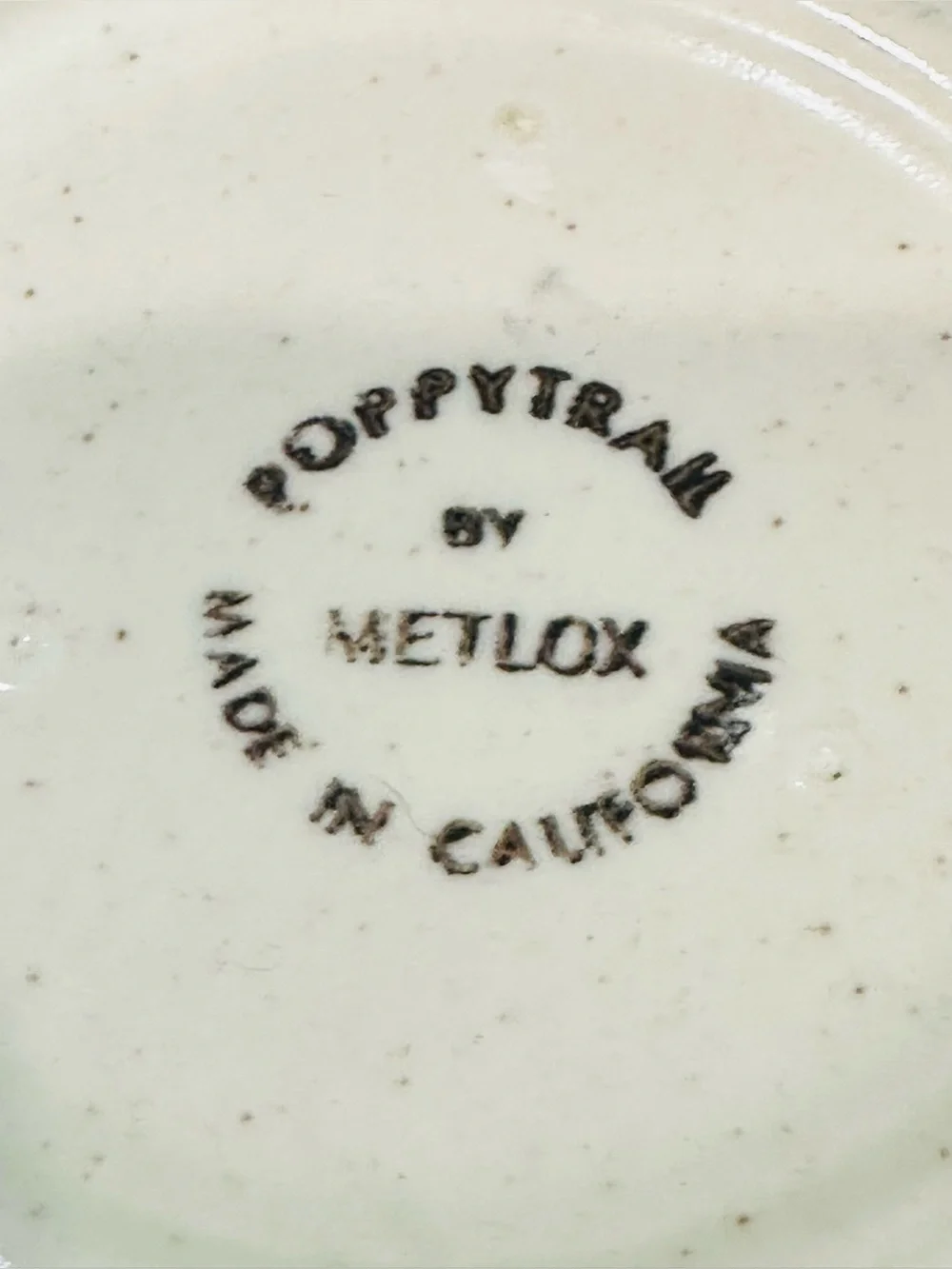 Vtg Metlox Poppytrail Provincial Fruit Green Creamer and Lidded Sugar Bowl